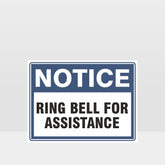 Custom Signs Personalized,Ring Bell For Assistance Sign